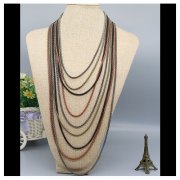 Multi-la<x>yer Multicolor Collocation Necklace